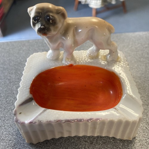 Vintage miniature dog ashtray - miniature,